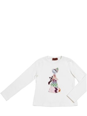 Missoni Wool Appliqué On Cotton T-Shirt