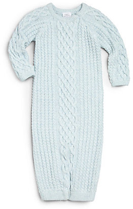 Egg Baby Infant's Cotton Cable-Knit Convertible Gown