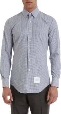 Thom Browne Check Button Front Shirt