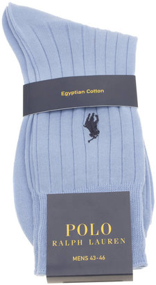 Polo Ralph Lauren Accessories Navy Egyptian Ribbed Socks