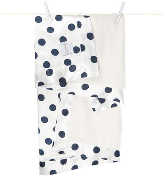 Little Giraffe Luxe Cream Dot Blanket