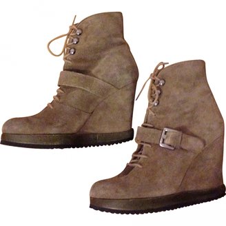 Surface to Air Beige Wedge Boots