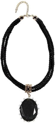 boohoo Darcie Rope And Stone Necklace
