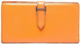 Hermes Pre-Owned Orange Swift Bearn Wallet