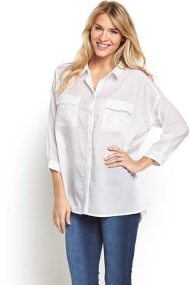 South Oversized Casual Shirt - White