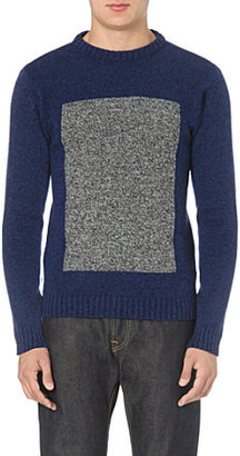 Oliver Spencer Rectangle contrast knit jumper - for Men