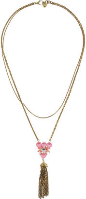 Lulu Frost Gold-plated Swarovski crystal necklace