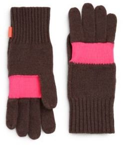 Hunter Neon Stripe Wool Gloves