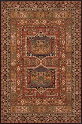 Garden Collection Momeni Rugs PERGAPG-16BLK5080 Persian Hand Made Rug, 5-Feet by 8-Feet, PG-16, Black
