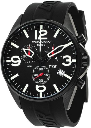 Torgoen Swiss Men's T16301 Aviation Chronograph Dial Polyurethane Strap Watch