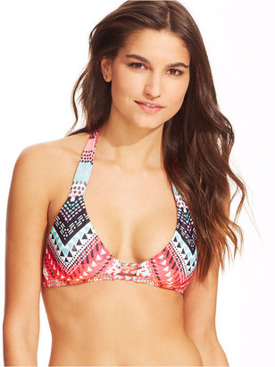 Becca Aztec-Print Halter Bikini Top