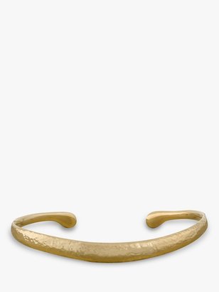Dower & Hall Nomad 18ct Gold Vermeil Curved Torc Bangle