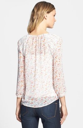 Vince Camuto 'Ditsy Floral' Tie Neck Blouse
