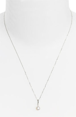 Mikimoto Women's Diamond & Akoya Cultured Pearl Pendant Necklace