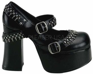 Demonia Women's Charade 24 - Black PU Heels