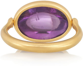 Marie Helene De Taillac Swivel 22-karat gold amethyst ring
