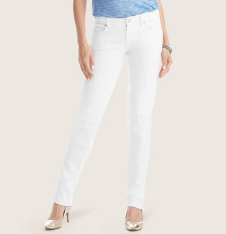 LOFT Petite Modern Straight Leg Jeans in White