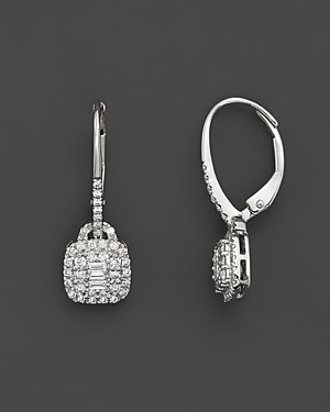 Bloomingdale's Diamond Drop Earrings In 14K White Gold, .45 ct. t.w.