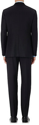Isaia Men's Sirio Aquaspider Two-Button Suit-BLACK