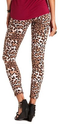 Charlotte Russe Cotton Leopard Print Leggings