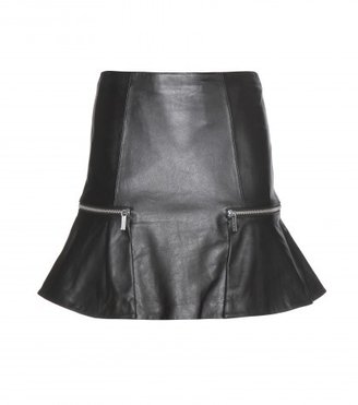 MICHAEL Michael Kors Leather Miniskirt