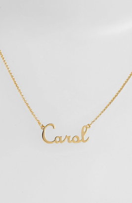 Argentovivo Personalized Script Name with Cross Necklace