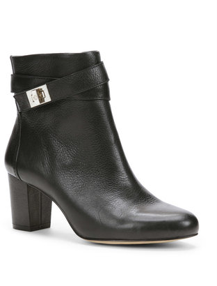Ann Taylor Delisa Buckle Leather Booties