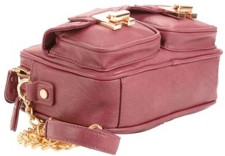 Melie Bianco Double pocket chain messenger bag