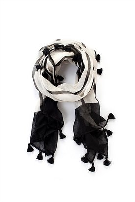 Country Road Stripe Linen Scarf
