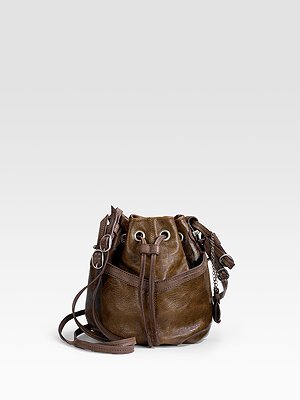 Olivia Harris Small Leather Shoulder Bag