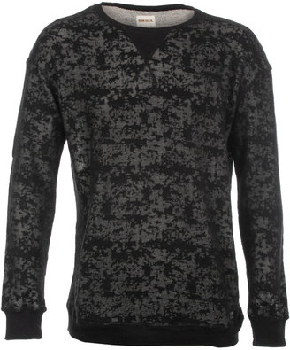 Diesel Sburn Black Pattern Sweatshirt