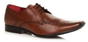 Red Tape Tan leather tramline stitched shoes