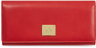 Vivienne Westwood Brompton plaque flapover wallet