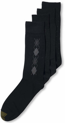Gold Toe Men's Socks, 4 Pack Clocking Dress Men's Socks, Created for Macy's