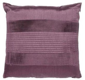 Home Collection Purple pintuck textured satin cushion