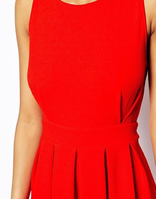 TFNC Skater Dress With Open Scallop Back