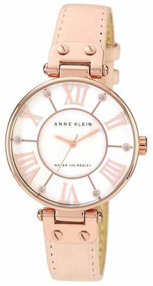 Anne Klein - Ladies Light Pink Leather Strap Watch 10/N9918rglp