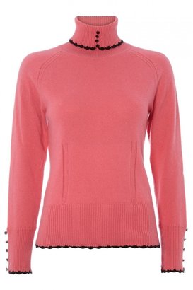Milly Cashmere Roll Neck Sweater