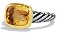 David Yurman Noblesse Ring with Citrine with Gold