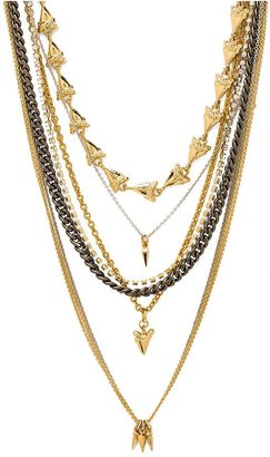 Ettika Sharktooth Layered Necklace