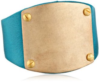 The Sak Leather Metal Plate Bracelet