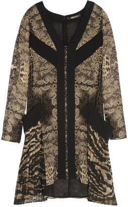 Roberto Cavalli Printed silk-chiffon dress