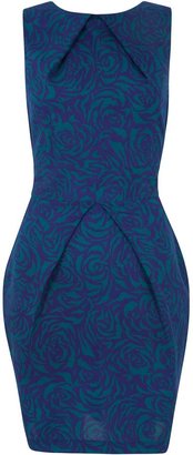 Closet Blu Flower Print Tie Back Dress