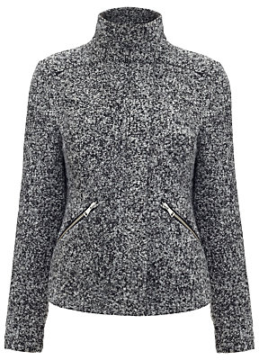 Whistles Cassie Knitted Jacket, Grey