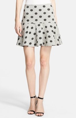 Robert Rodriguez Batik Dot Flounce Skirt