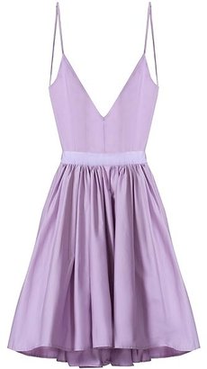 Contrarian Bibb Dress In Lavender