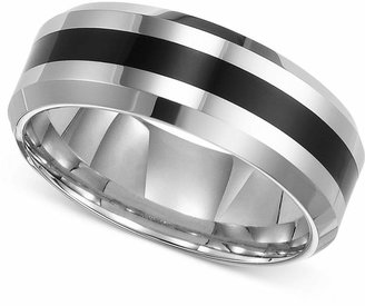 Triton Men's Tungsten Carbide Ring, Comfort Fit Wedding Band
