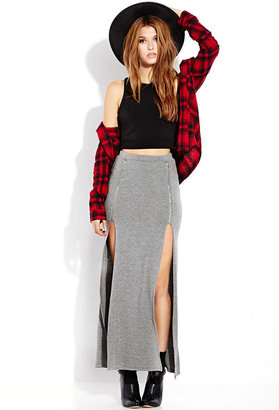 Forever 21 Show Out M-Slit Maxi Skirt