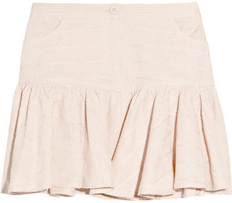 Vanessa Bruno Ruffled cotton mini skirt