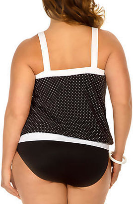 Miraclesuit Pin Point Breezy Wire-Free Tankini Top Plus Size